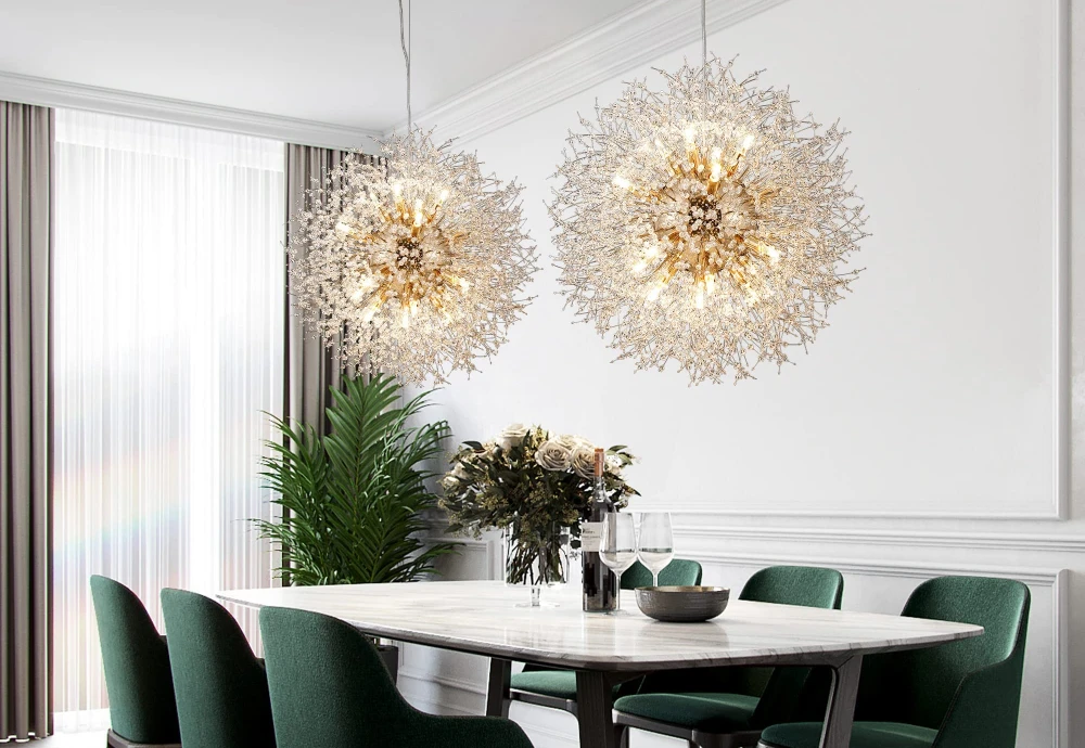 sphere globe chandelier