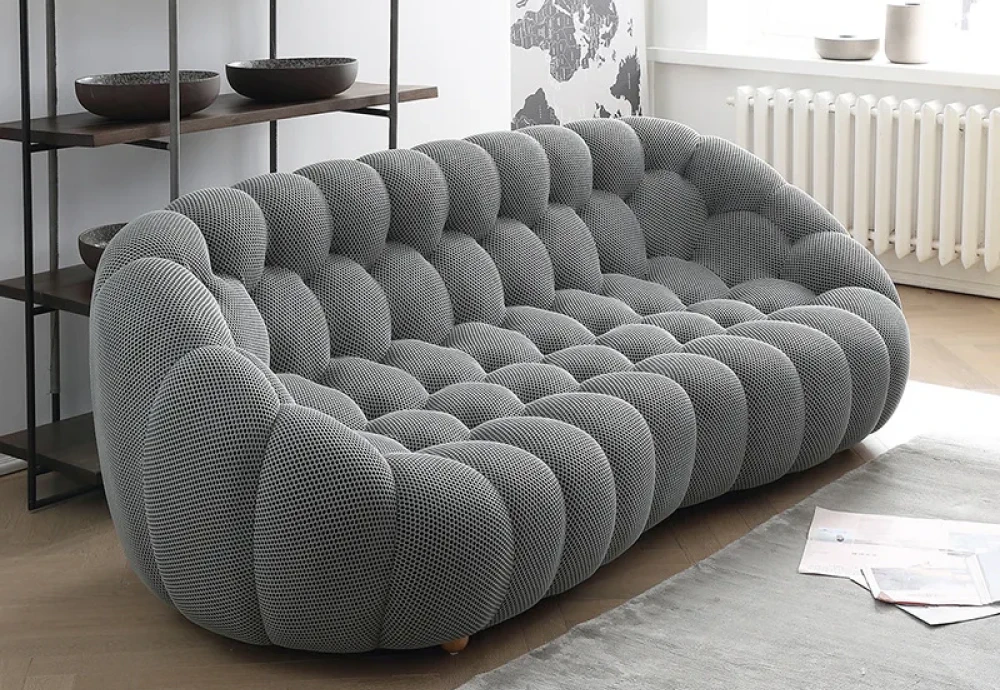 bubble curved 3 4 seat sofa