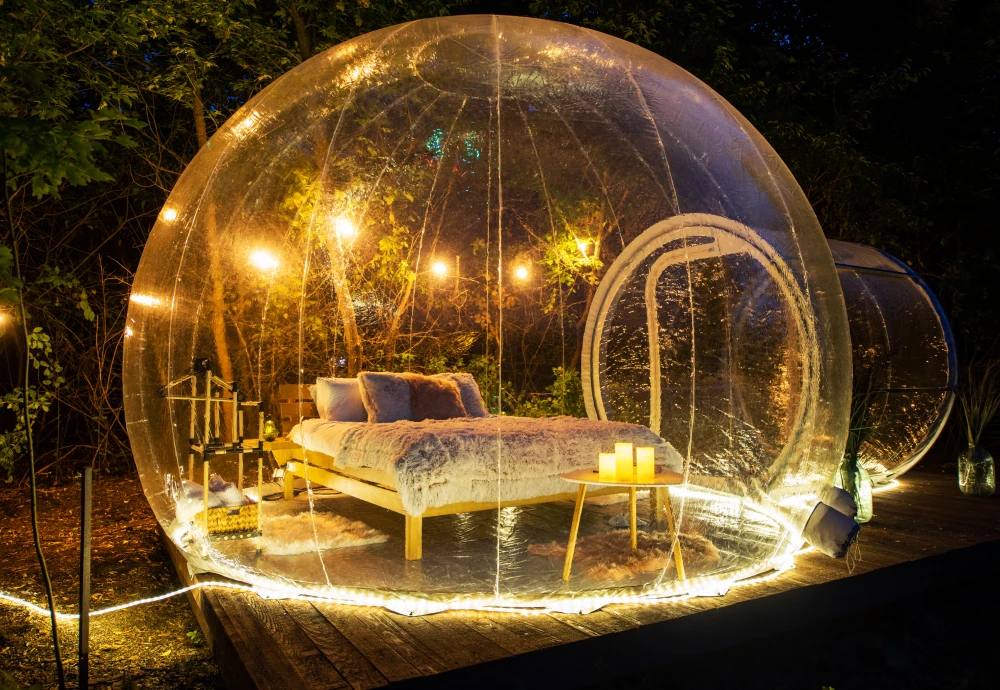 crystal bubble tent