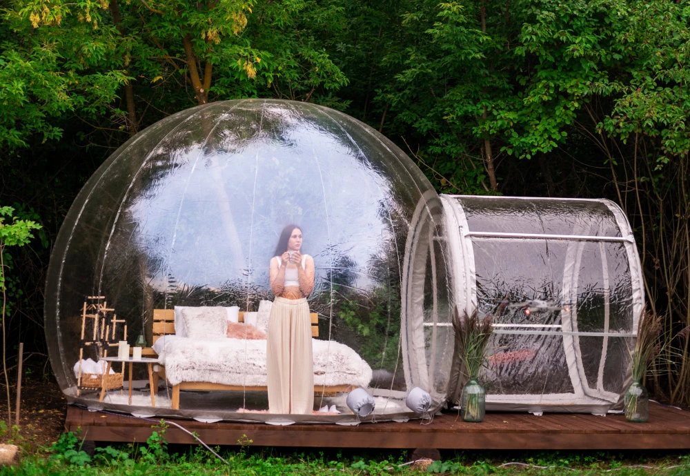 outdoor garden bubble tent