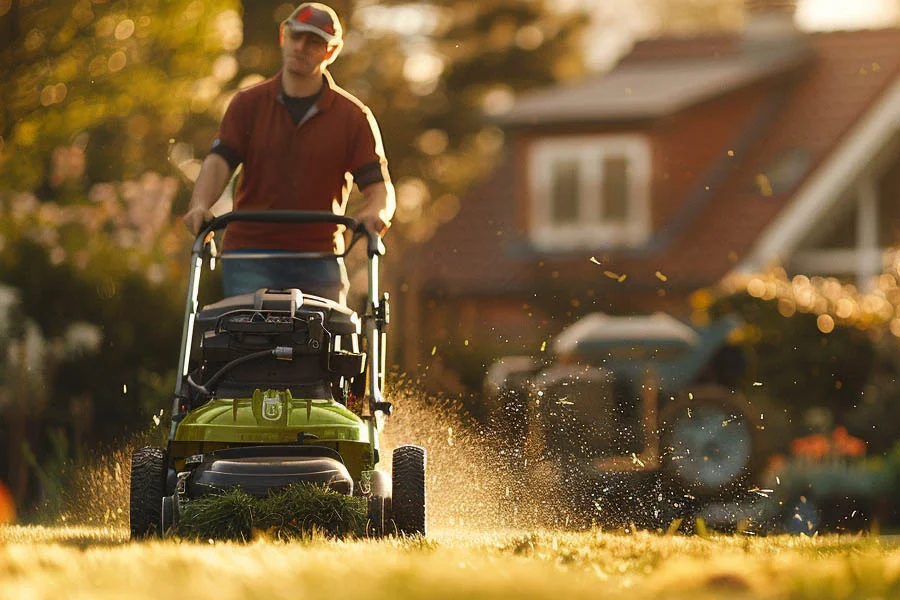 electric walk behind lawn mowers