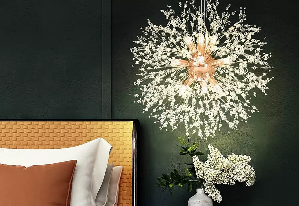 statement globe chandelier