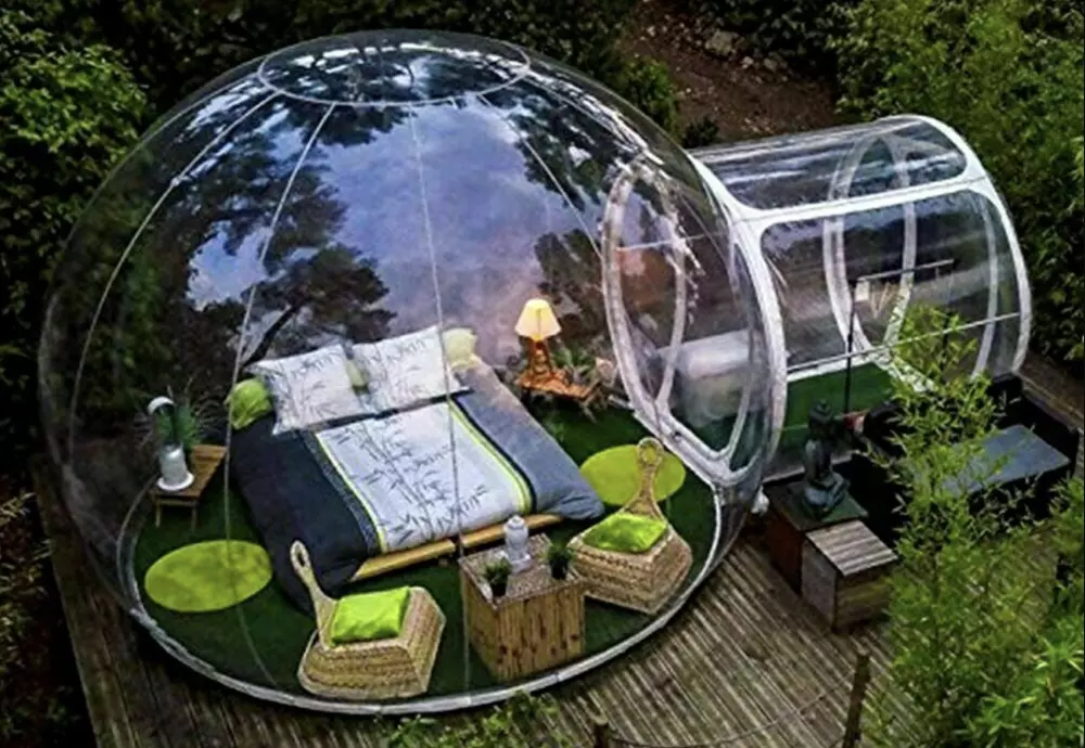 bubble tent glamping hotel